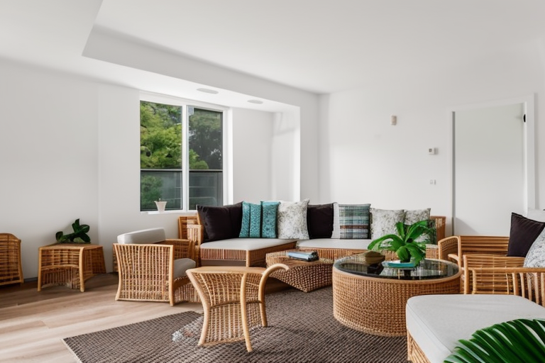 Virtual Staging of Tropical Living Room (3mo ago, took 15s)